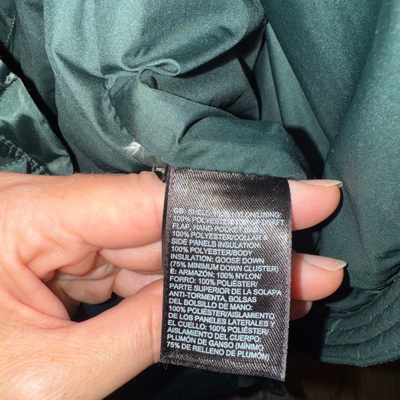 The North Face Jacket Womens Small Green Puffer Goose Down 550 Fill Quilted - Picture 6 of 6